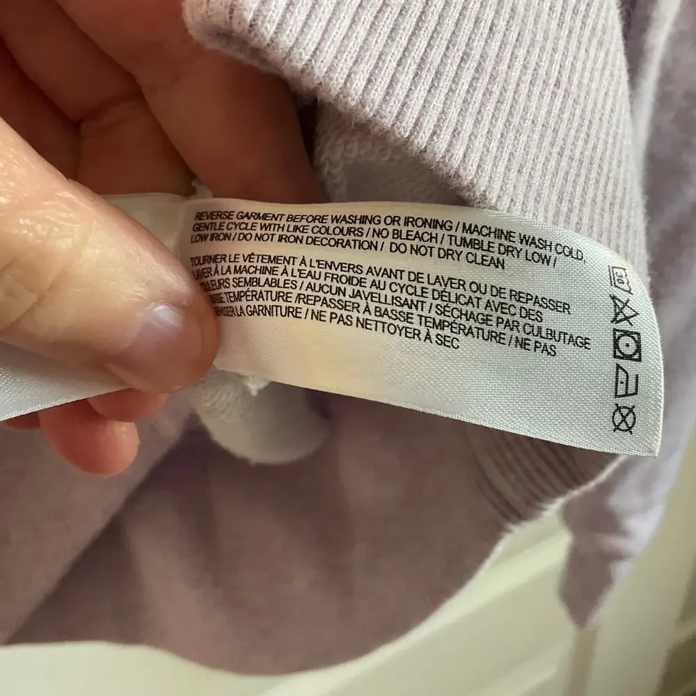 Roots Canada Lilac Purple Oversized Hoodie -‎ Size Small